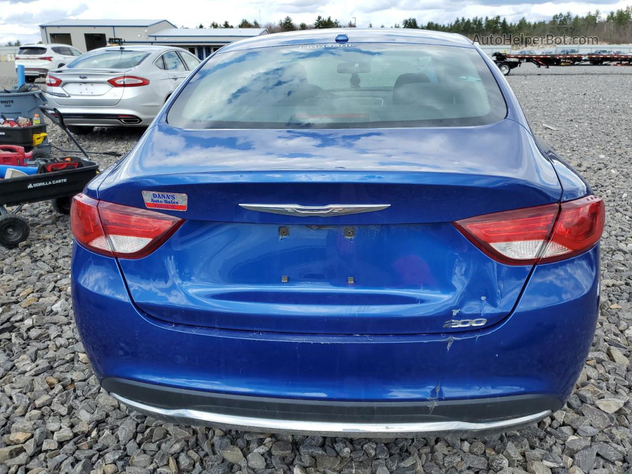 2015 Chrysler 200 Limited Blue vin: 1C3CCCAB8FN561407