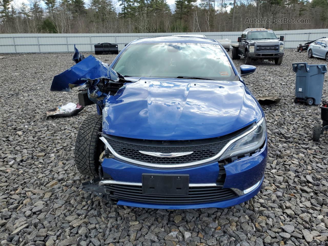 2015 Chrysler 200 Limited Blue vin: 1C3CCCAB8FN561407