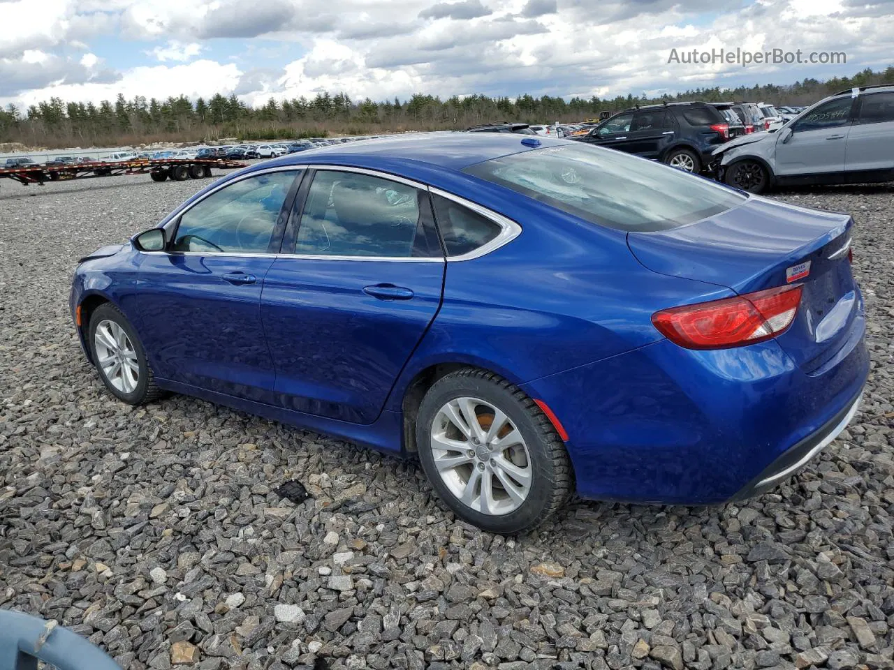 2015 Chrysler 200 Limited Blue vin: 1C3CCCAB8FN561407