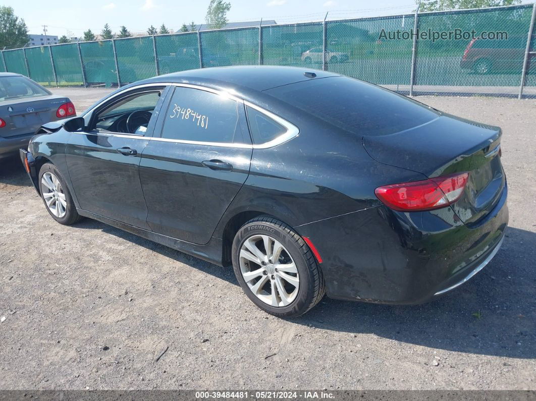 2015 Chrysler 200 Limited Black vin: 1C3CCCAB8FN568826