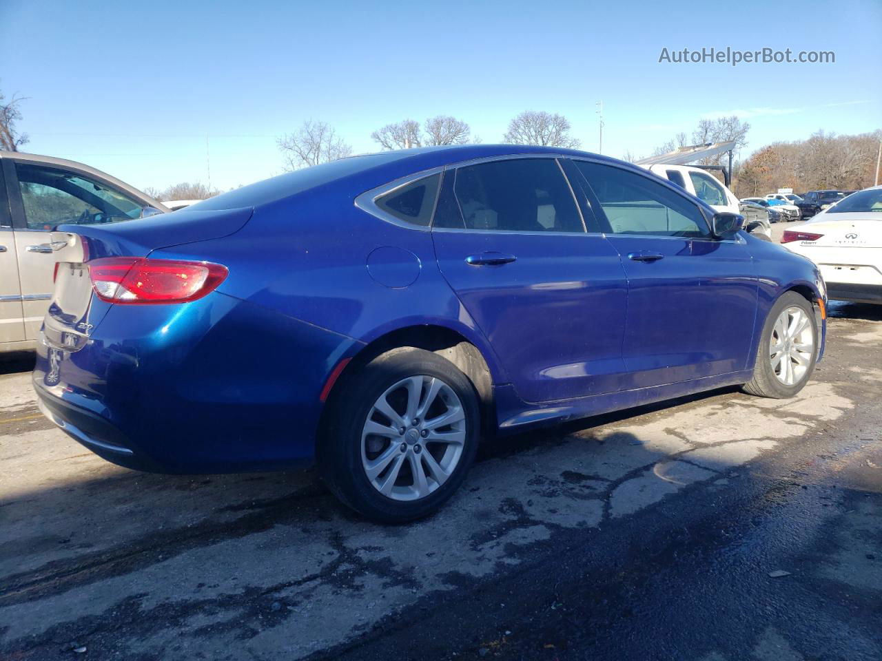 2015 Chrysler 200 Limited Blue vin: 1C3CCCAB8FN580703