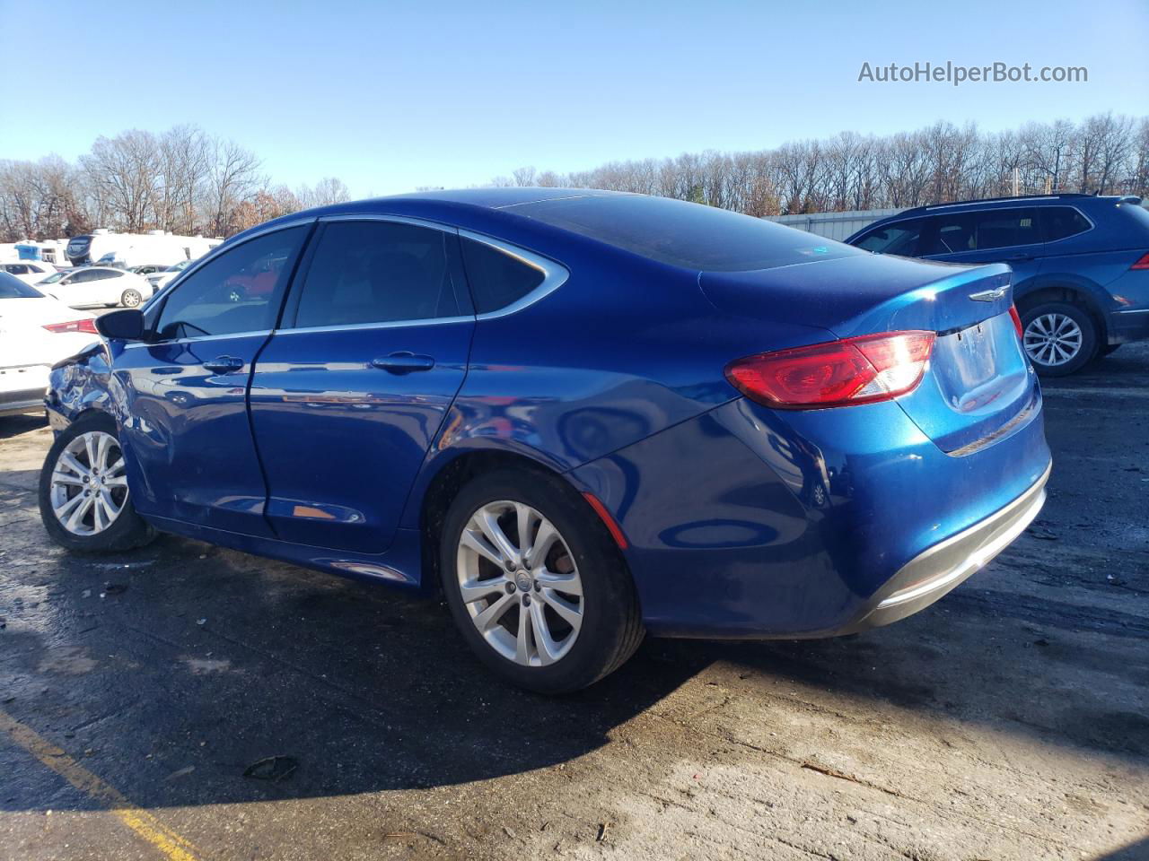 2015 Chrysler 200 Limited Blue vin: 1C3CCCAB8FN580703