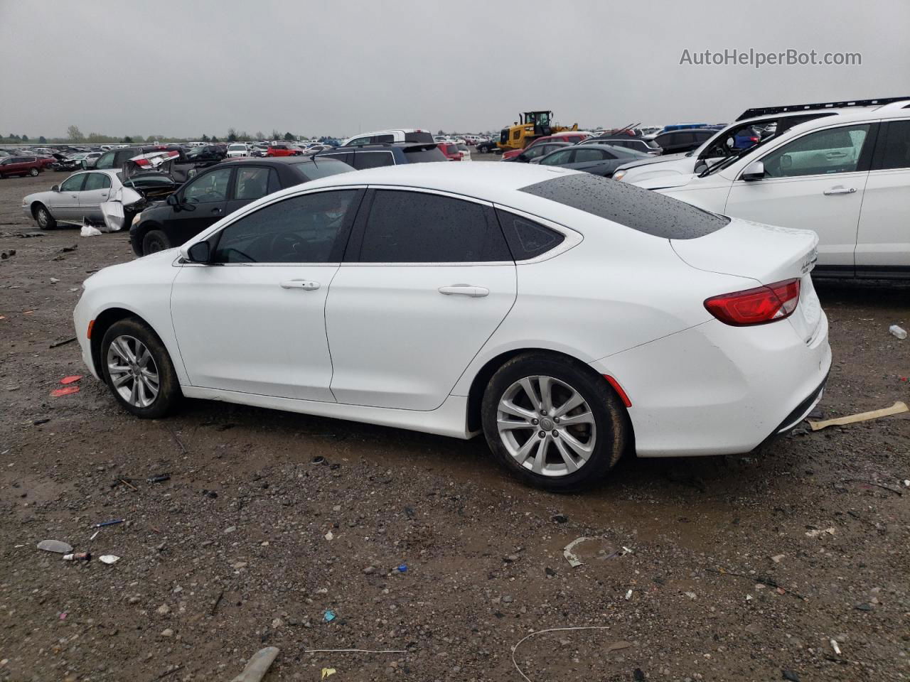 2015 Chrysler 200 Limited White vin: 1C3CCCAB8FN587036