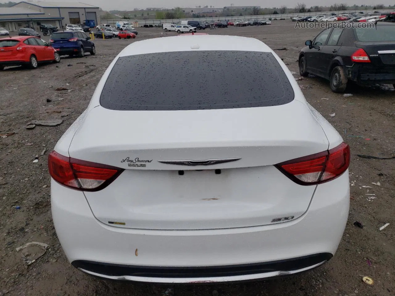 2015 Chrysler 200 Limited White vin: 1C3CCCAB8FN587036