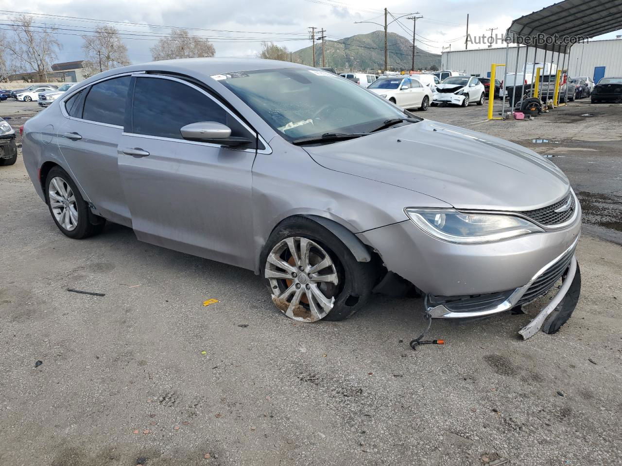 2015 Chrysler 200 Limited Silver vin: 1C3CCCAB8FN599008