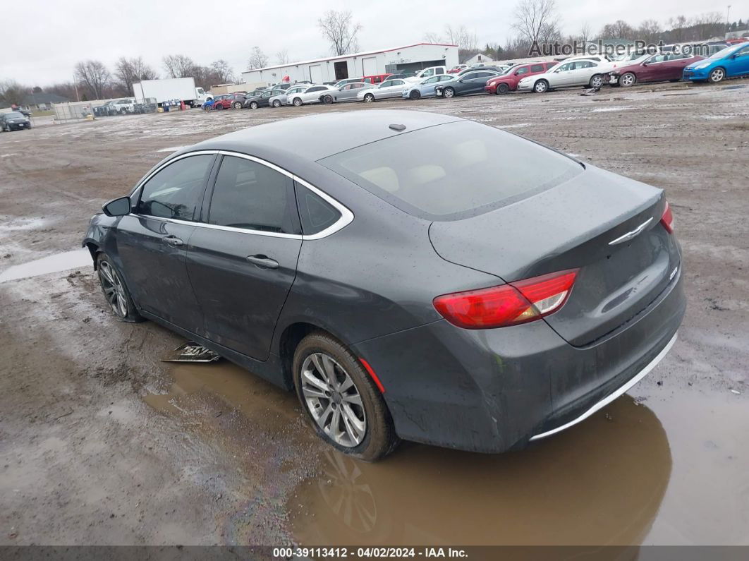 2015 Chrysler 200 Limited Gray vin: 1C3CCCAB8FN600691