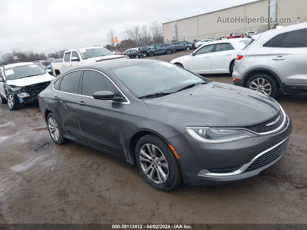 2015 Chrysler 200 Limited Gray vin: 1C3CCCAB8FN600691