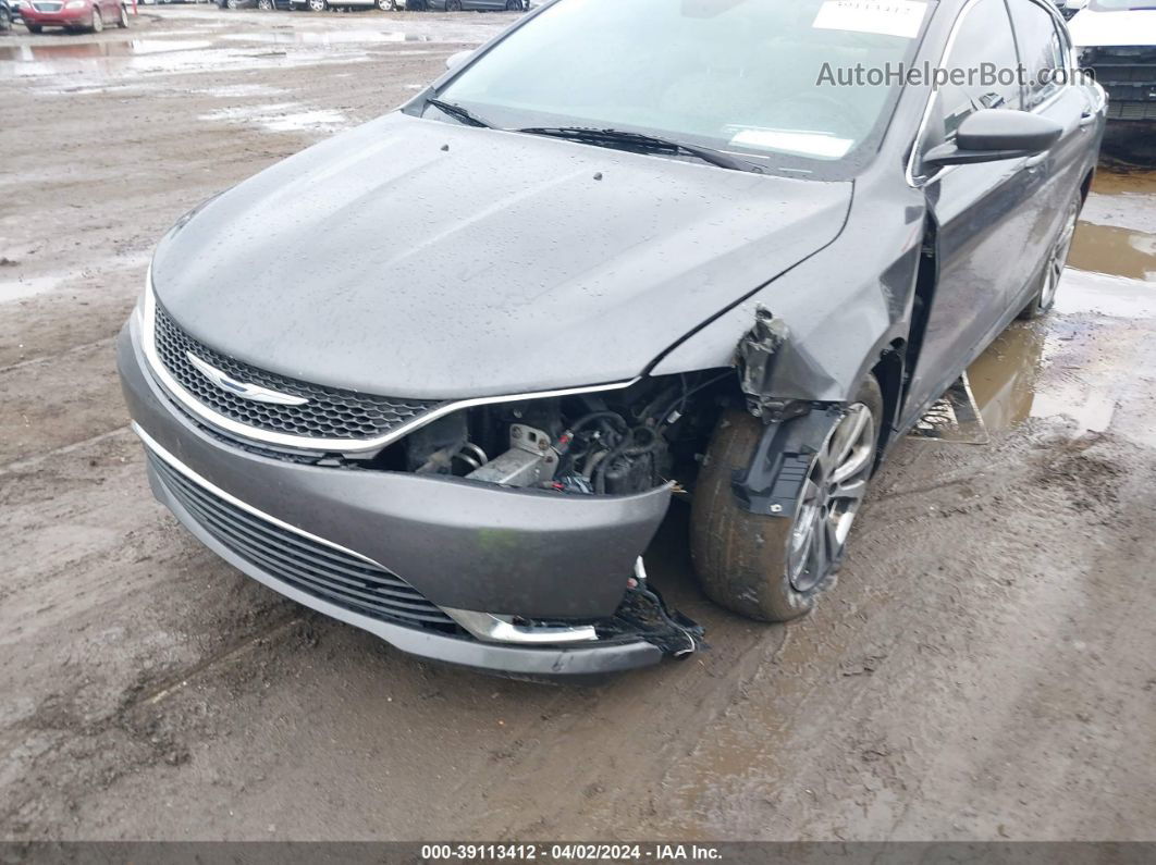 2015 Chrysler 200 Limited Gray vin: 1C3CCCAB8FN600691