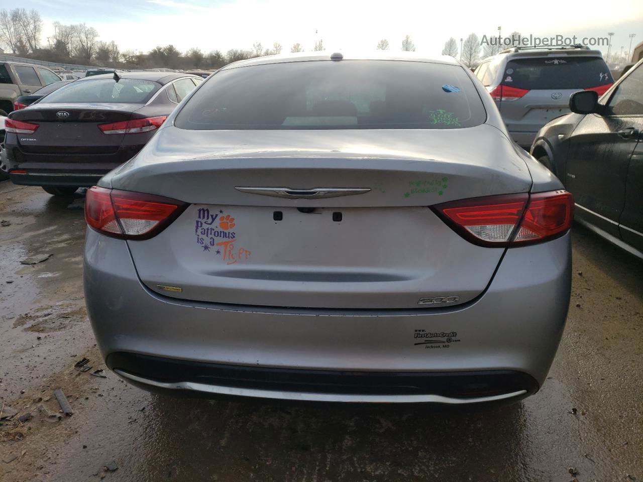 2015 Chrysler 200 Limited Silver vin: 1C3CCCAB8FN621234