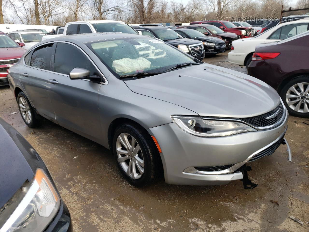 2015 Chrysler 200 Limited Silver vin: 1C3CCCAB8FN621234