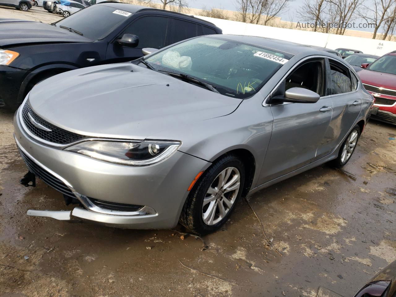 2015 Chrysler 200 Limited Silver vin: 1C3CCCAB8FN621234