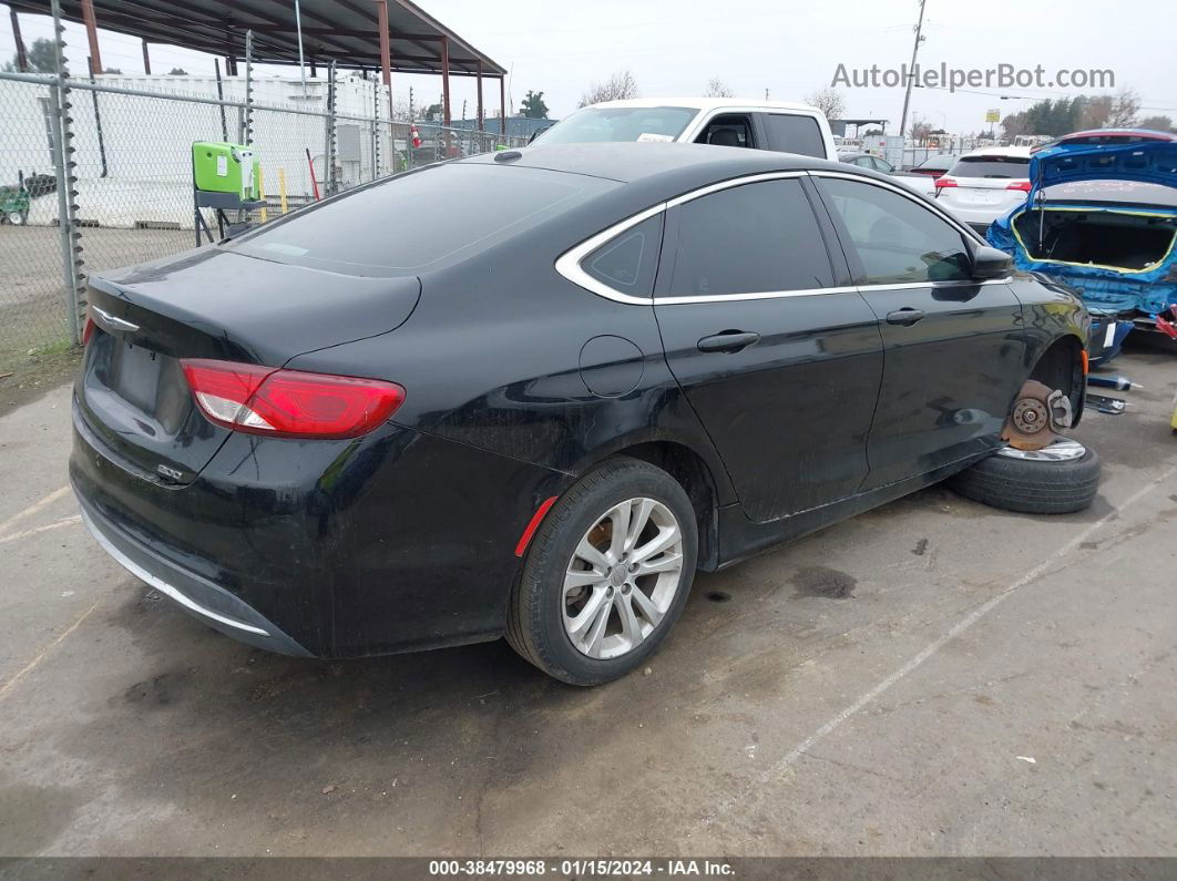 2015 Chrysler 200 Limited Black vin: 1C3CCCAB8FN621461