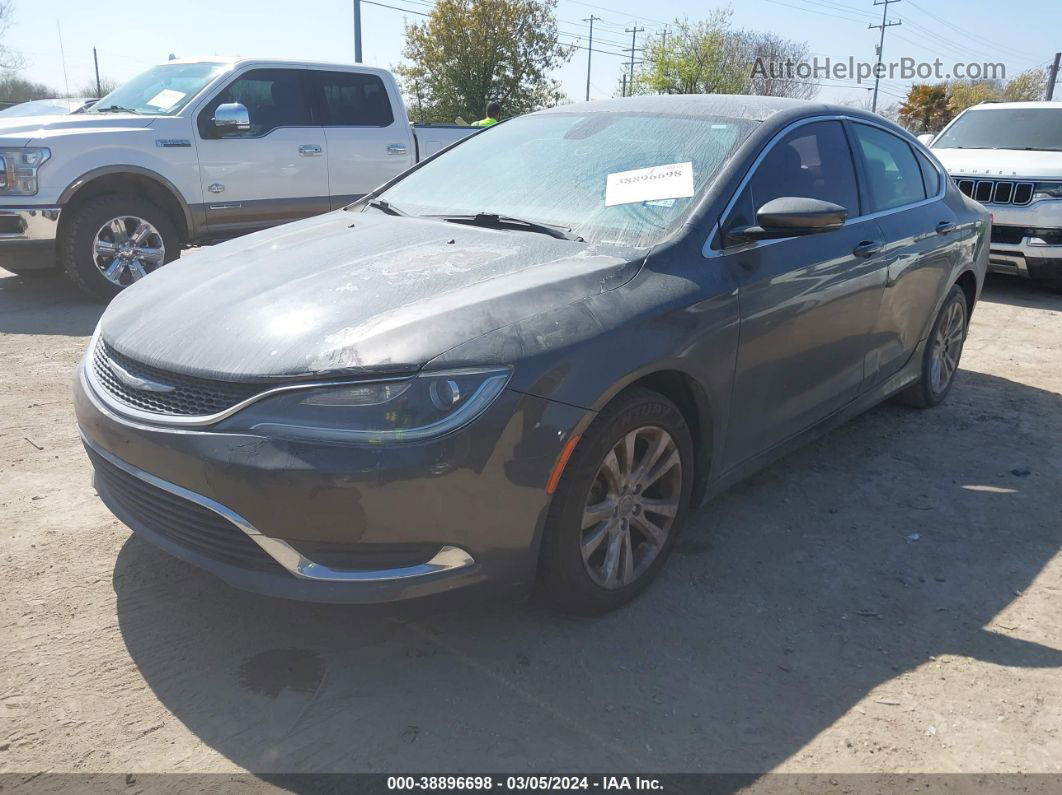 2015 Chrysler 200 Limited Gray vin: 1C3CCCAB8FN623324