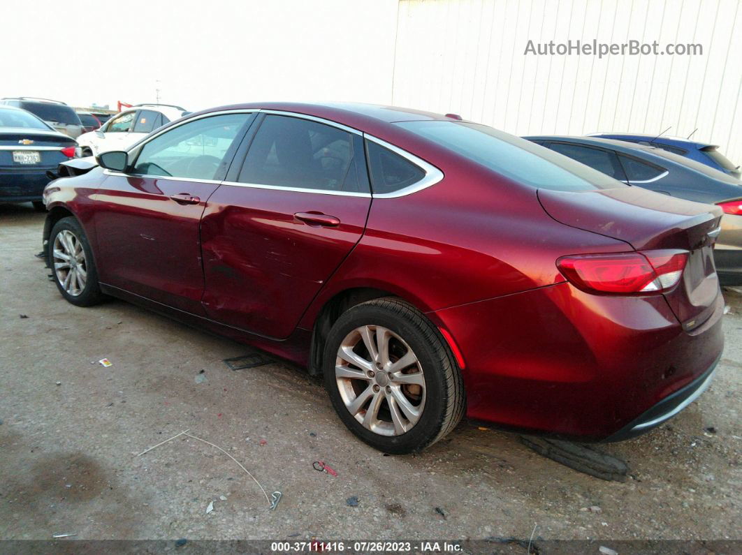 2015 Chrysler 200 Limited Red vin: 1C3CCCAB8FN649647