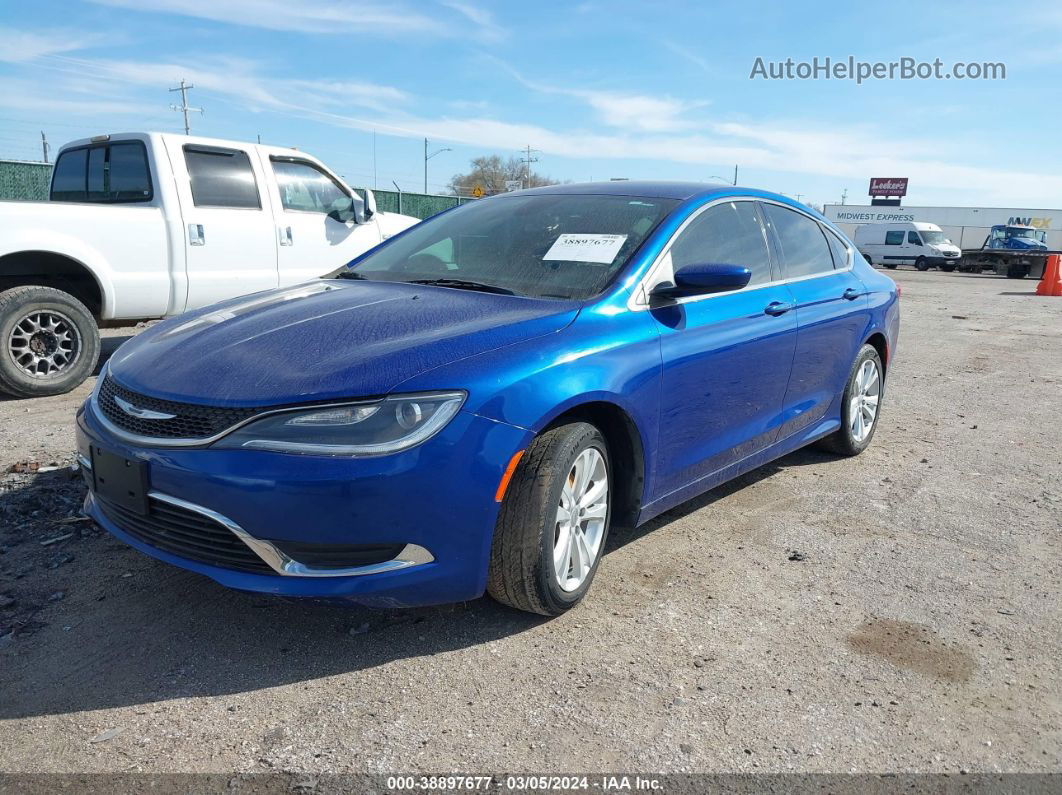 2015 Chrysler 200 Limited Blue vin: 1C3CCCAB8FN658719