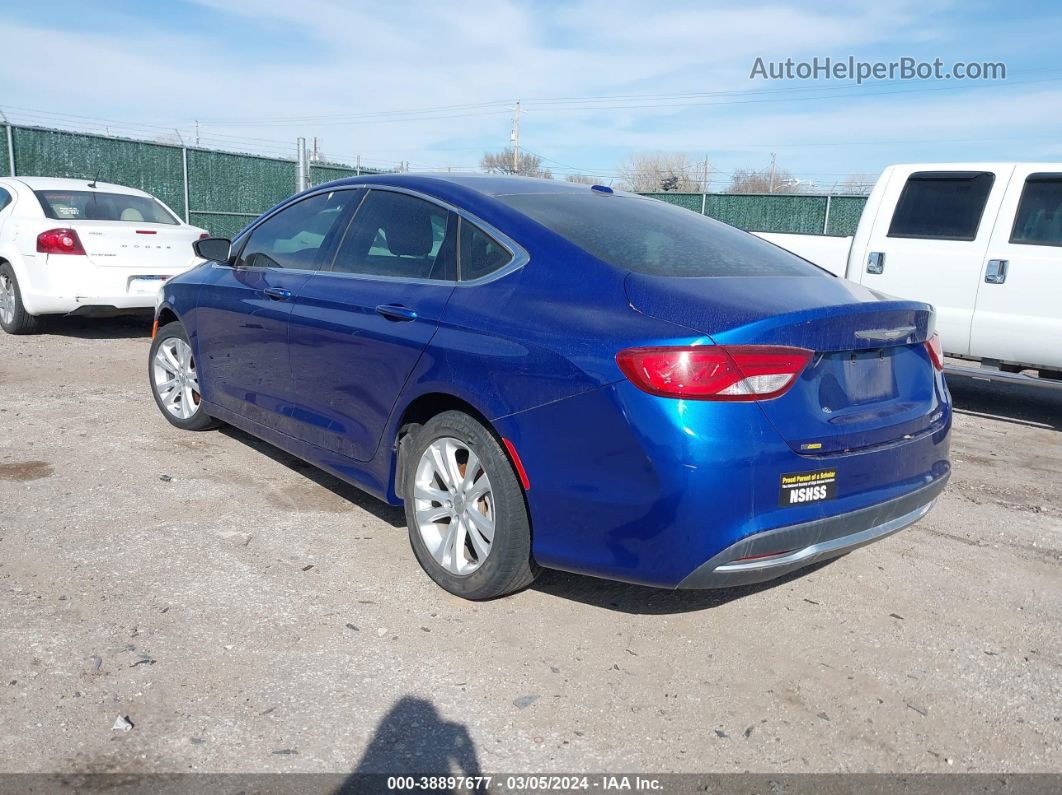 2015 Chrysler 200 Limited Blue vin: 1C3CCCAB8FN658719