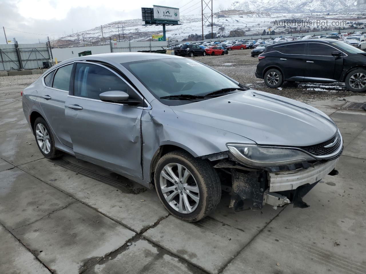 2015 Chrysler 200 Limited Silver vin: 1C3CCCAB8FN660518