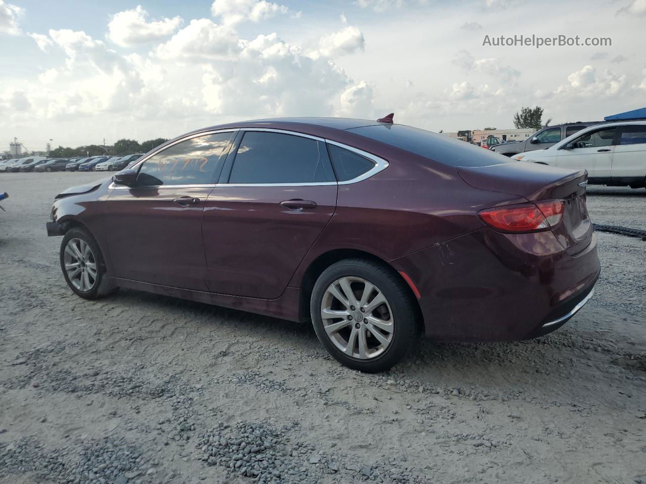 2015 Chrysler 200 Limited Burgundy vin: 1C3CCCAB8FN665332