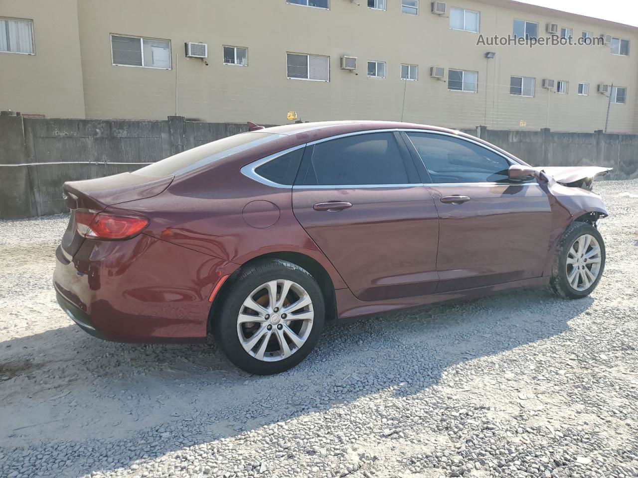 2015 Chrysler 200 Limited Burgundy vin: 1C3CCCAB8FN665332