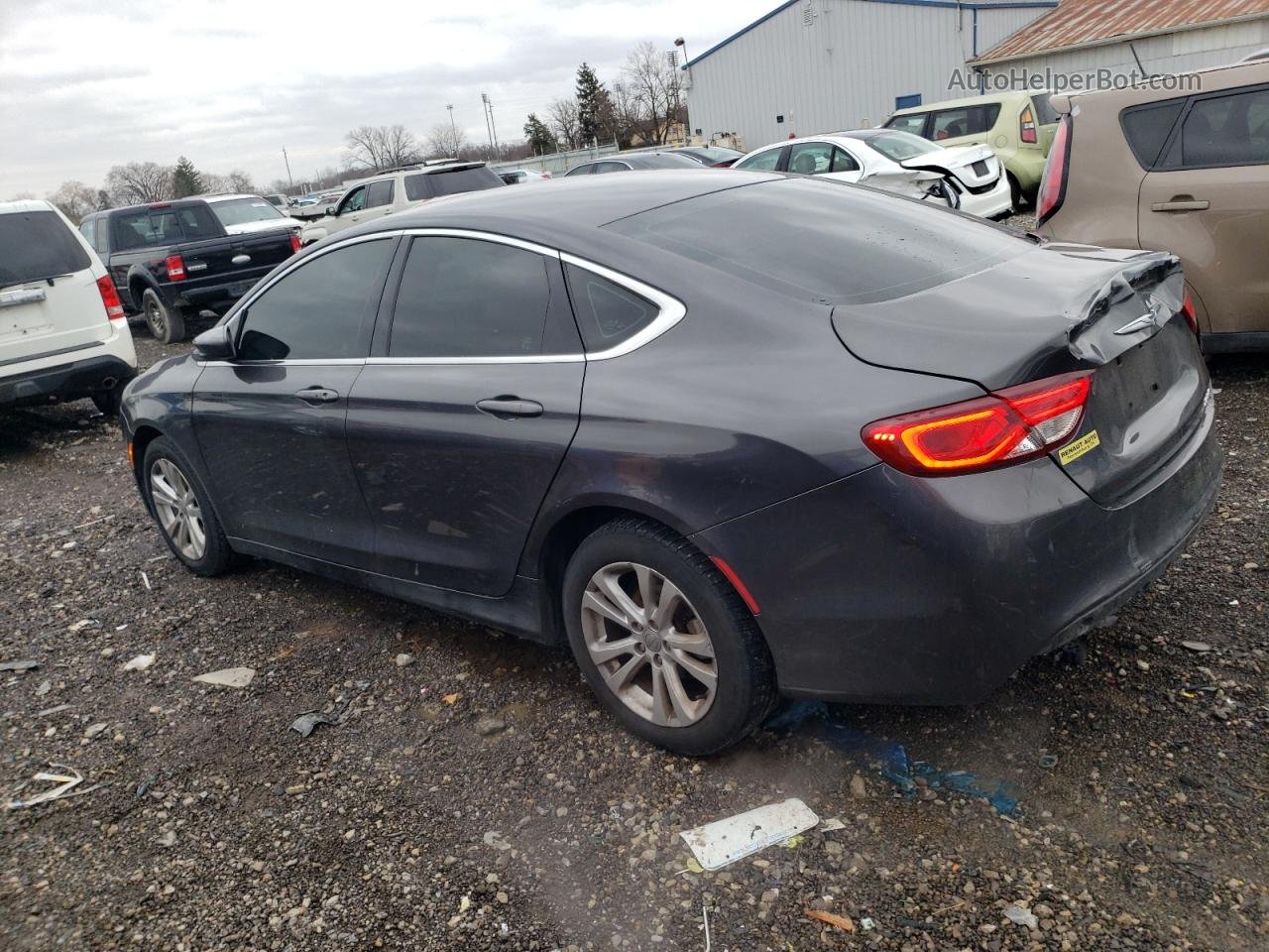 2015 Chrysler 200 Limited Gray vin: 1C3CCCAB8FN668134