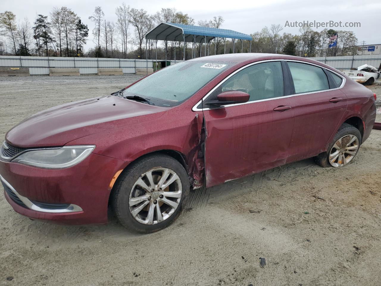 2015 Chrysler 200 Limited Burgundy vin: 1C3CCCAB8FN679523