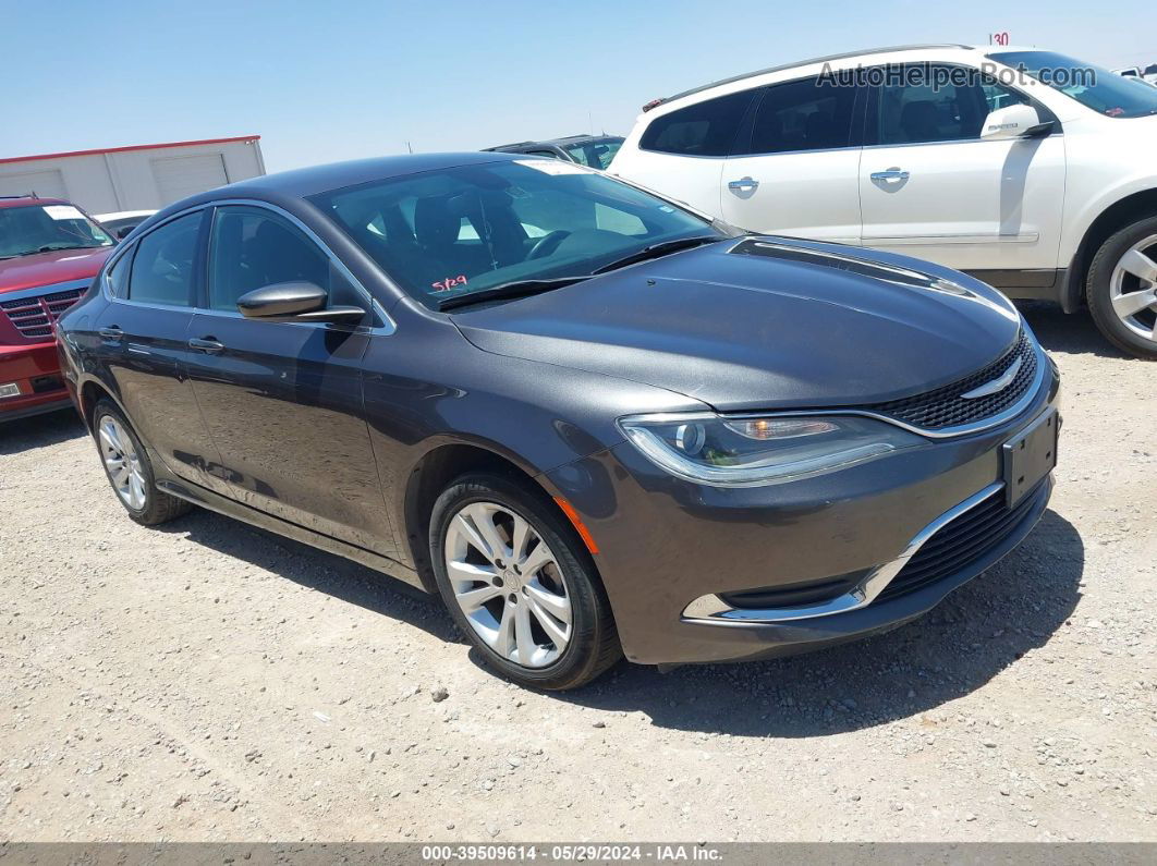 2015 Chrysler 200 Limited Gray vin: 1C3CCCAB8FN683779