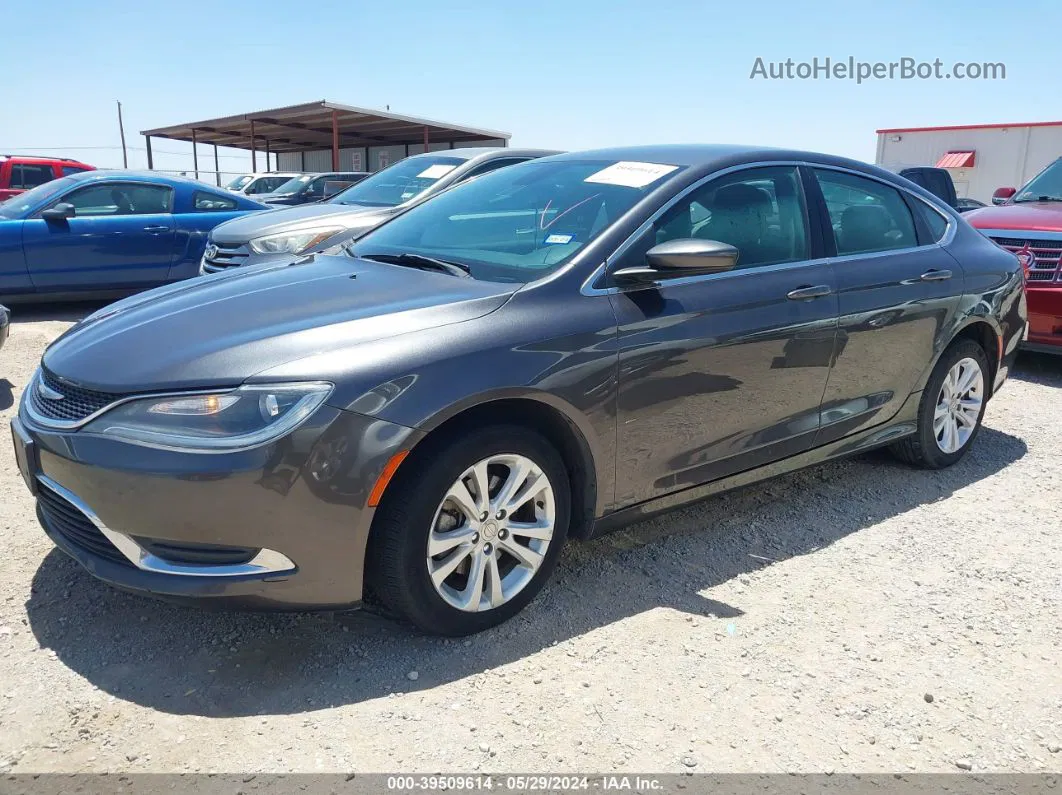 2015 Chrysler 200 Limited Gray vin: 1C3CCCAB8FN683779