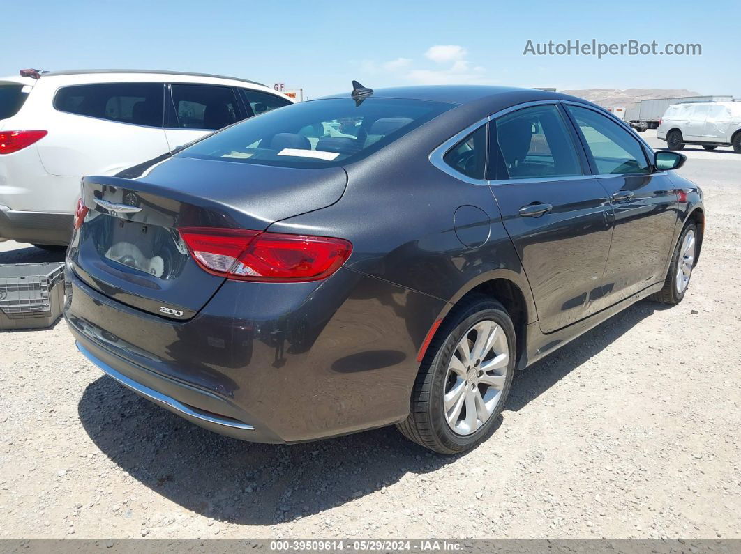 2015 Chrysler 200 Limited Gray vin: 1C3CCCAB8FN683779