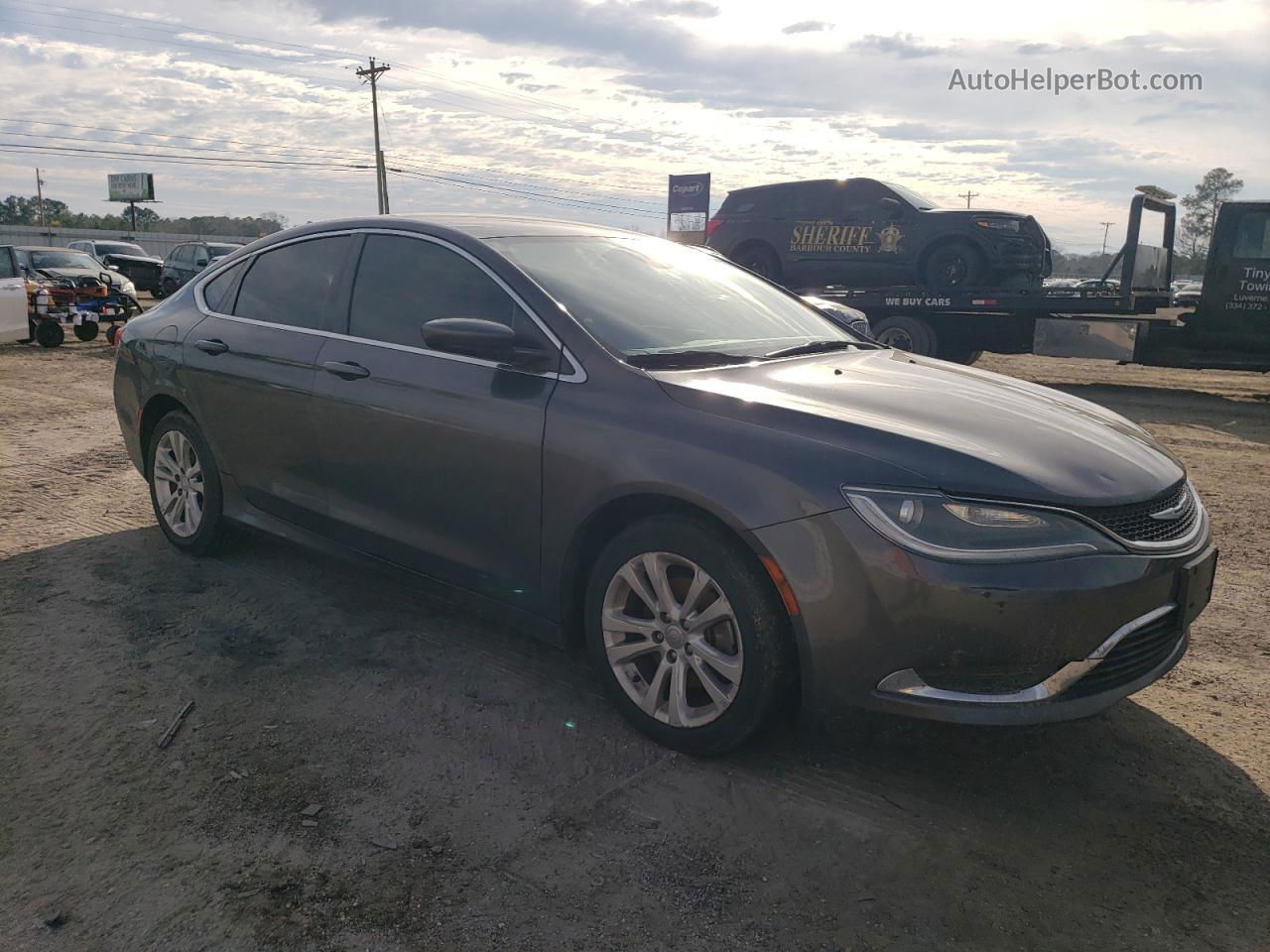 2015 Chrysler 200 Limited Серый vin: 1C3CCCAB8FN684706