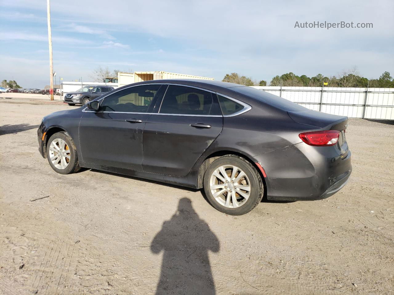 2015 Chrysler 200 Limited Gray vin: 1C3CCCAB8FN684706