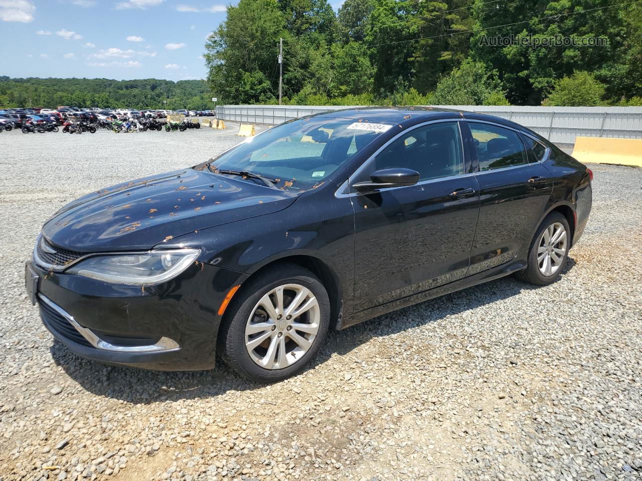 2015 Chrysler 200 Limited Black vin: 1C3CCCAB8FN685211