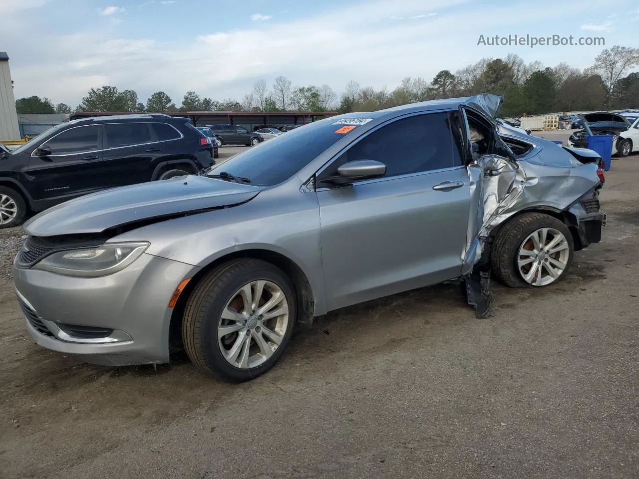 2015 Chrysler 200 Limited Silver vin: 1C3CCCAB8FN687072