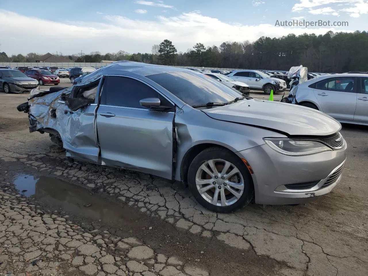 2015 Chrysler 200 Limited Silver vin: 1C3CCCAB8FN687072