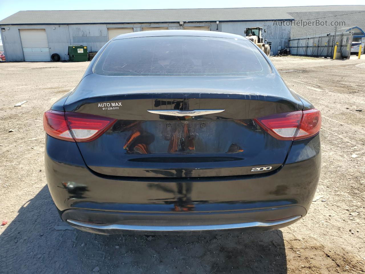 2015 Chrysler 200 Limited Черный vin: 1C3CCCAB8FN693714