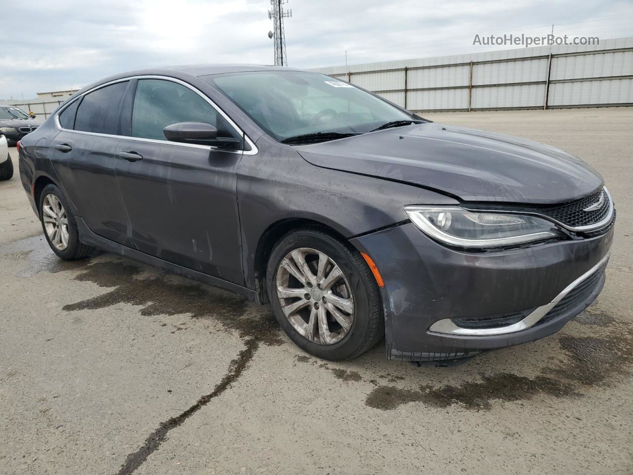 2015 Chrysler 200 Limited Серый vin: 1C3CCCAB8FN708857