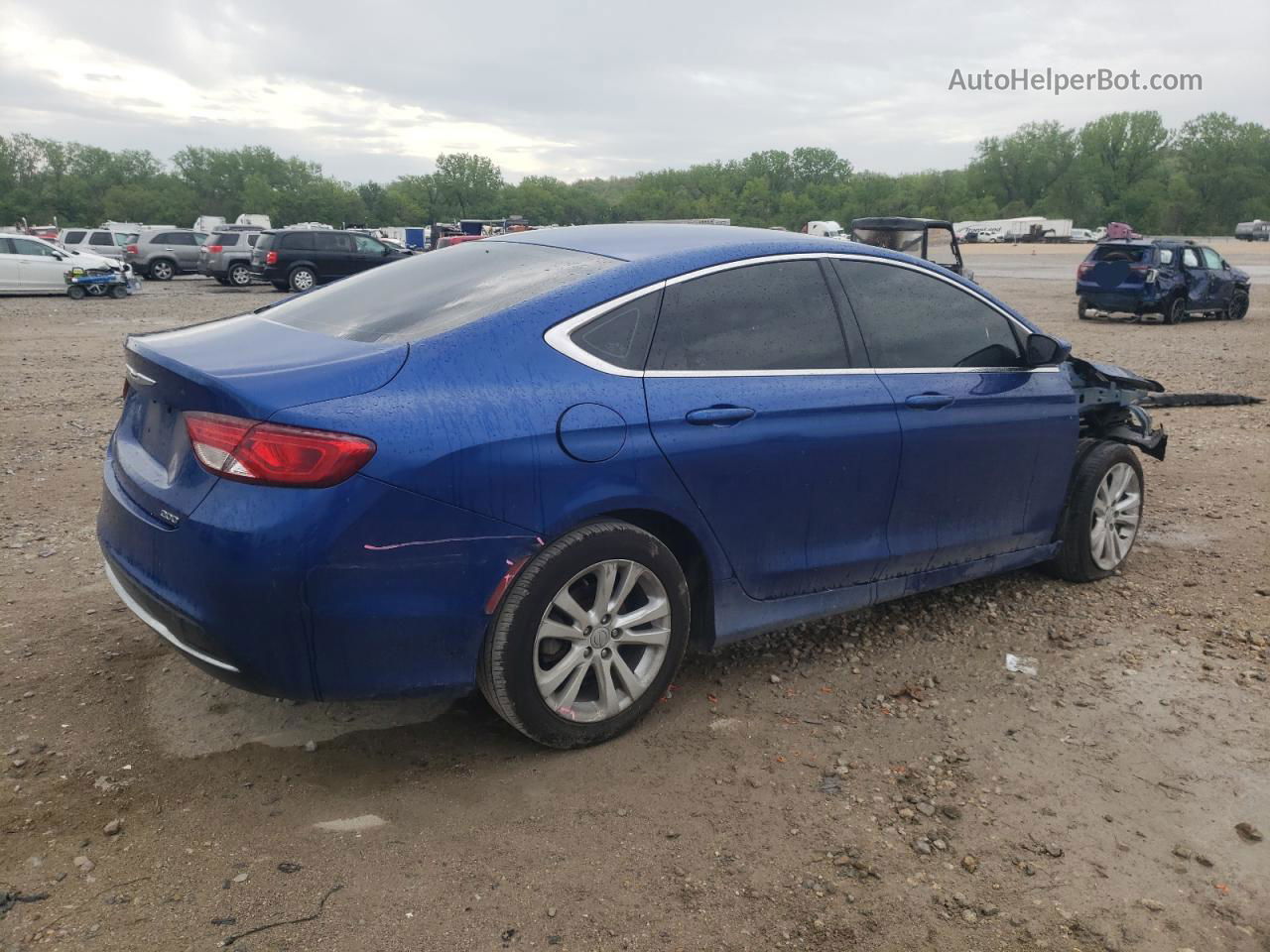 2015 Chrysler 200 Limited Blue vin: 1C3CCCAB8FN741356