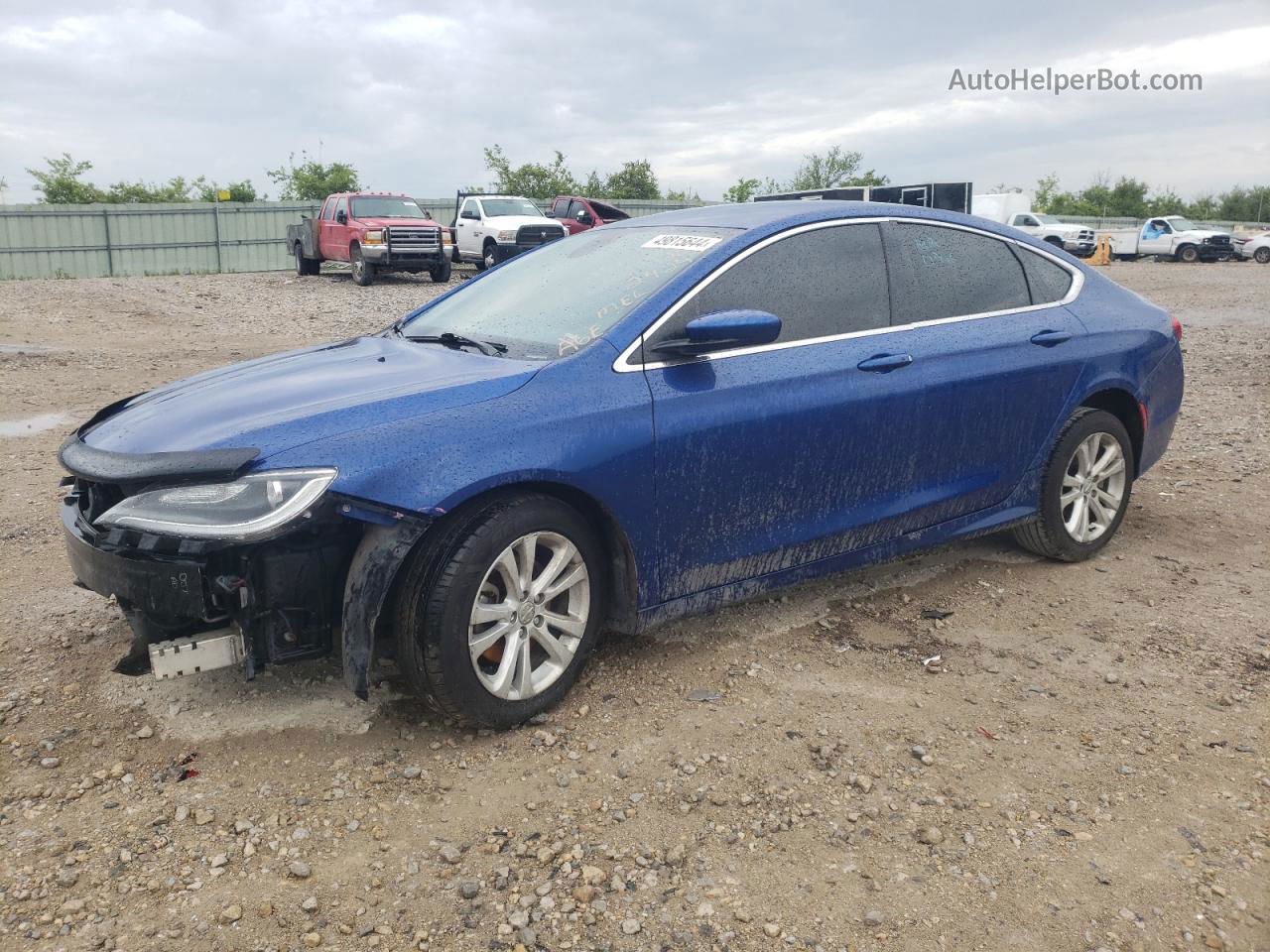 2015 Chrysler 200 Limited Blue vin: 1C3CCCAB8FN741356