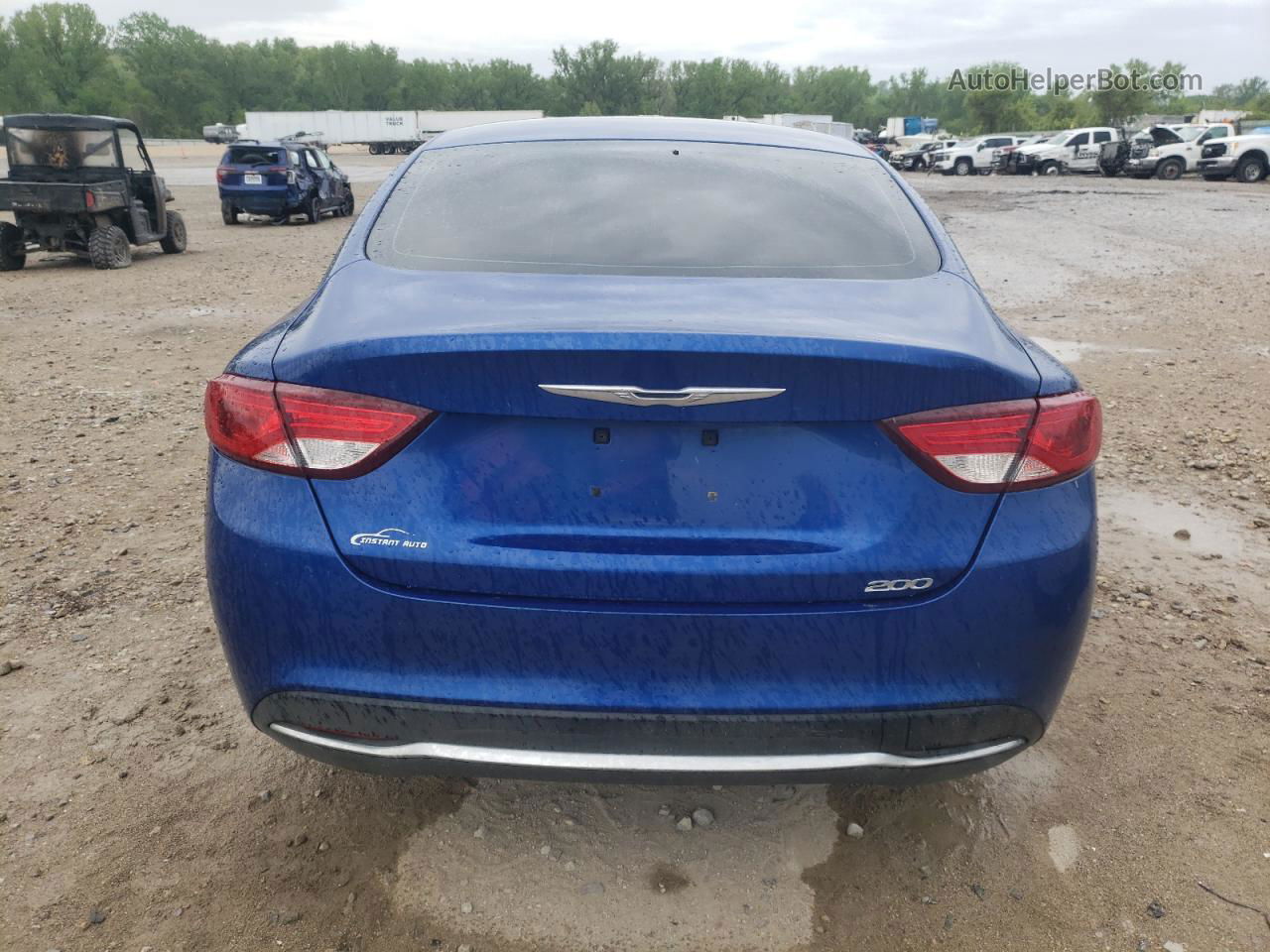 2015 Chrysler 200 Limited Синий vin: 1C3CCCAB8FN741356