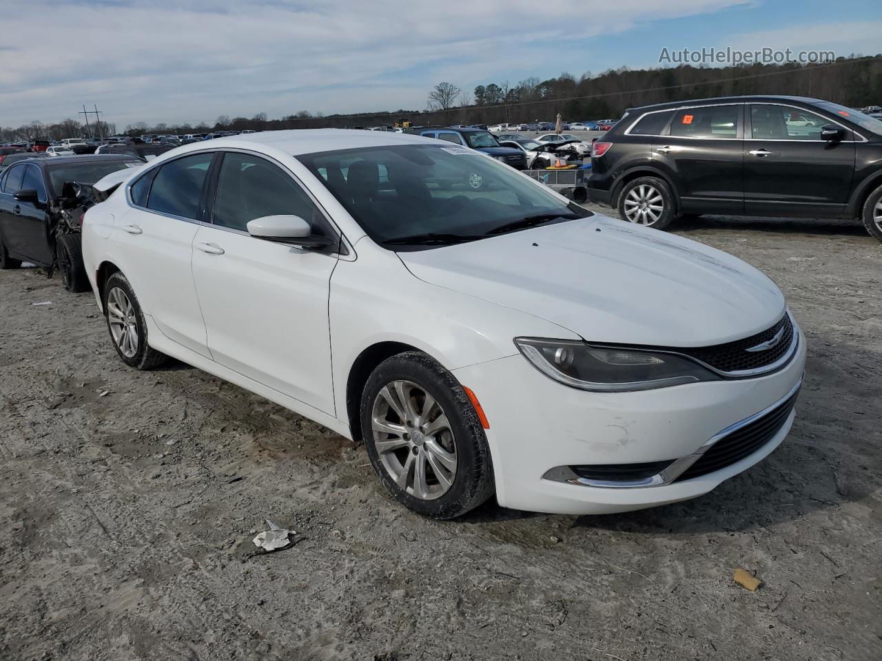 2015 Chrysler 200 Limited Белый vin: 1C3CCCAB8FN757301