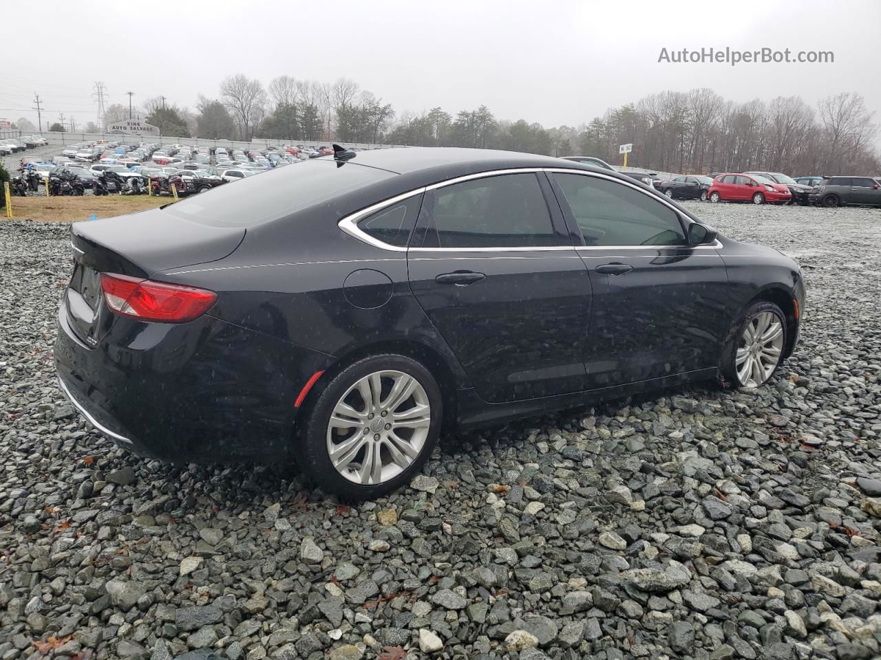 2016 Chrysler 200 Limited Black vin: 1C3CCCAB8GN102430