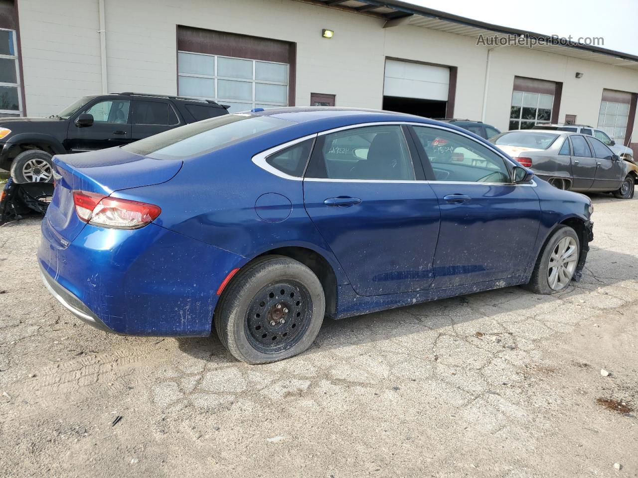 2016 Chrysler 200 Limited Синий vin: 1C3CCCAB8GN102590