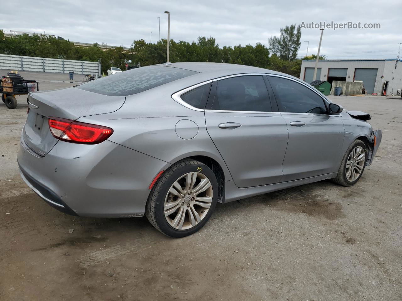 2016 Chrysler 200 Limited Серебряный vin: 1C3CCCAB8GN107806