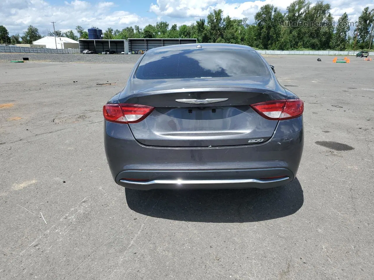 2016 Chrysler 200 Limited Charcoal vin: 1C3CCCAB8GN110978