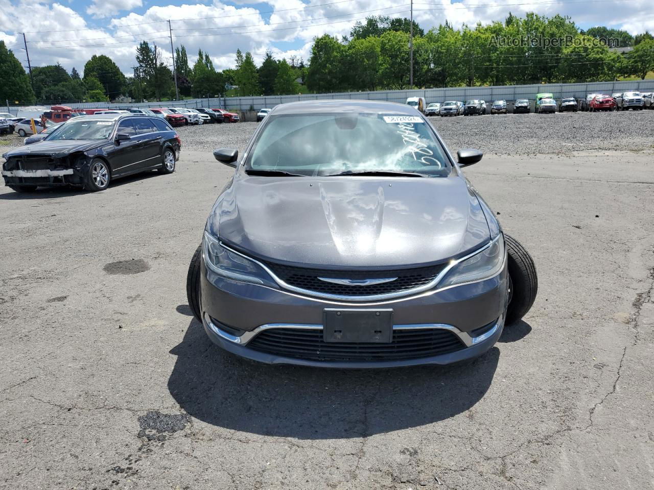 2016 Chrysler 200 Limited Charcoal vin: 1C3CCCAB8GN110978