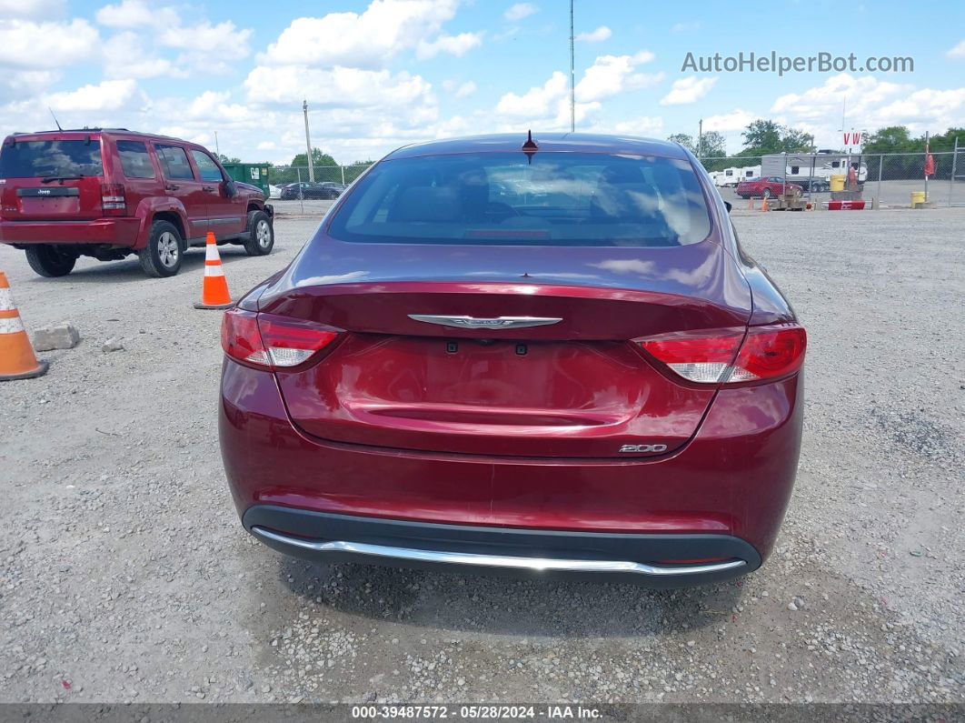 2016 Chrysler 200 Limited Red vin: 1C3CCCAB8GN115291