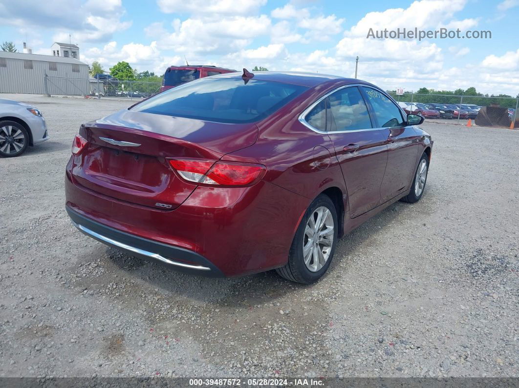 2016 Chrysler 200 Limited Red vin: 1C3CCCAB8GN115291