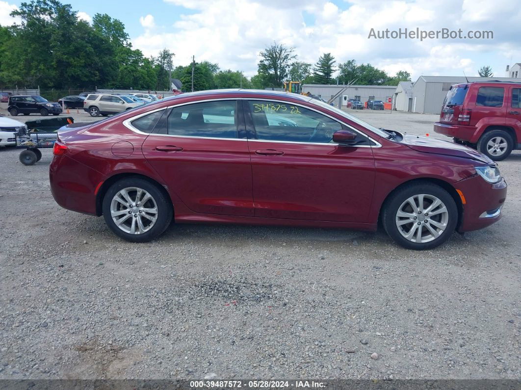 2016 Chrysler 200 Limited Red vin: 1C3CCCAB8GN115291