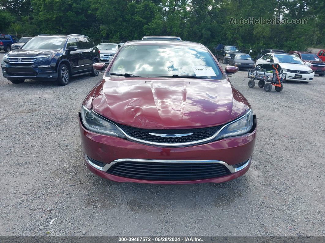 2016 Chrysler 200 Limited Red vin: 1C3CCCAB8GN115291