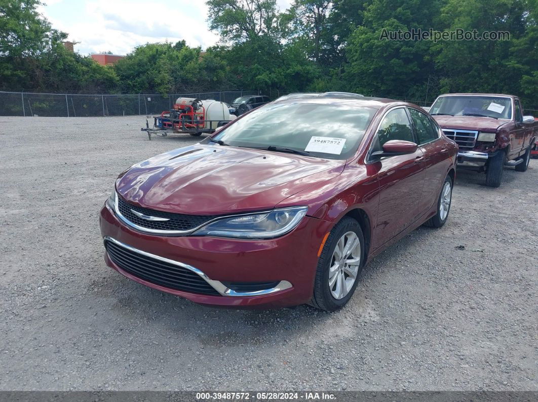 2016 Chrysler 200 Limited Red vin: 1C3CCCAB8GN115291