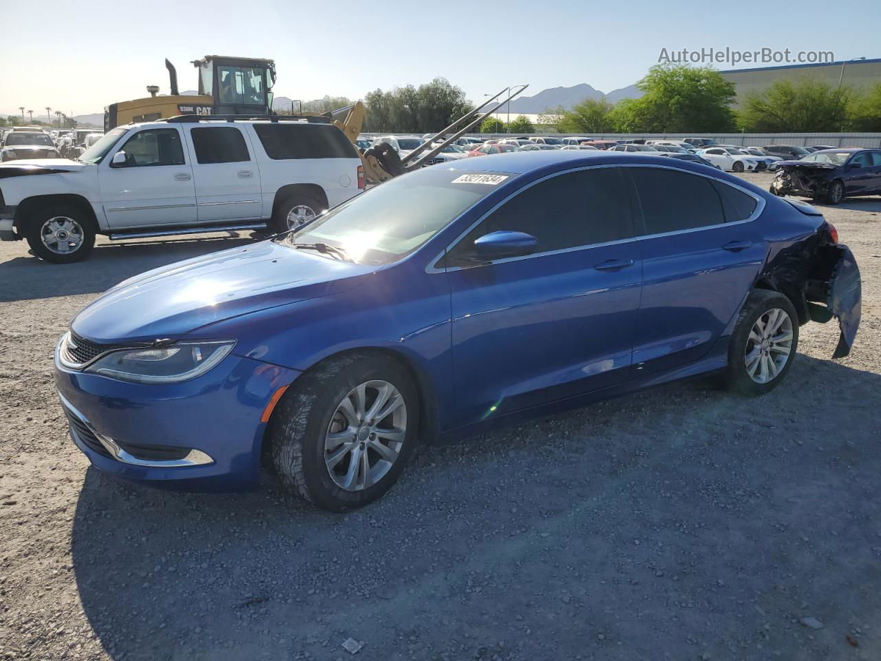 2016 Chrysler 200 Limited Blue vin: 1C3CCCAB8GN116697